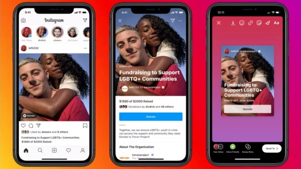 How to host fundraiser on Instagram
